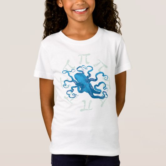 Pi Octopus Octopi T-shirt (Voorkant)