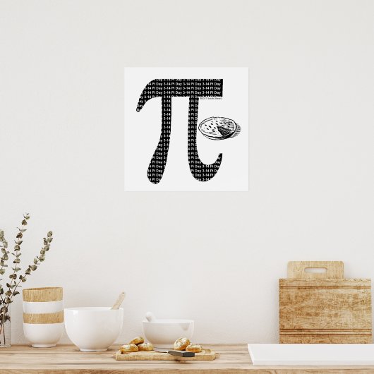 Pi One Pie Poster (Keuken)
