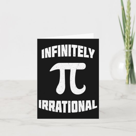Pi Oneindig Irrationele Pi Dag 314 Wiskunde Nerd G Kaart (Voorkant)