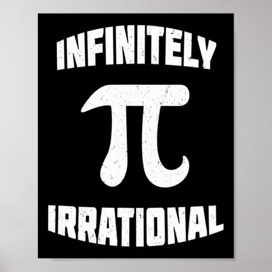 Pi Oneindig Irrationele Pi Dag 314 Wiskunde Nerd G Poster (Voorkant)