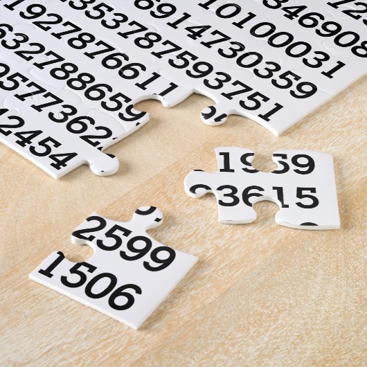 Pi - Onmogelijke wiskundige Pi 8075-cijfers Legpuzzel (Zijkant)