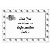 Pi op een zilverpomp kaart (Achterkant)