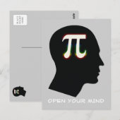 Pi | OPEN JE GEEST Briefkaart (Voorkant / Achterkant)