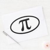 Pi ovale Sticker (Envelop)