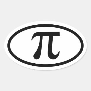 Pi ovale Sticker