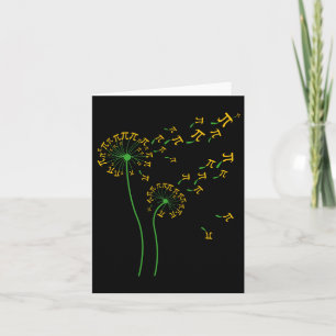Pi Paardenbloem Pi Dag Paardenbloem 3.14 Pi Nummer Kaart