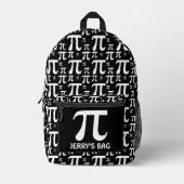 Pi Pattern Bedrukte Rugzak (Voorkant)