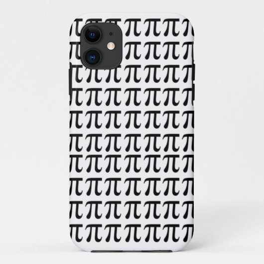 Pi Pattern Black Case-Mate iPhone Case (Achterkant)