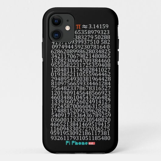Pi Phone 5 in zwart Case-Mate iPhone Case (Achterkant)