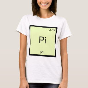 Pi - Pi Grappig Wiskunde Element Chemie T-Shirt