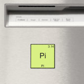 Pi - Pi Grappig Wiskunde Element Chemie T-Shirt Magneet (Insitu (Vaatwasser))