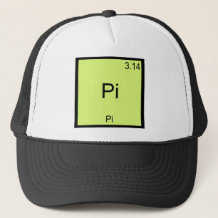 Pi - Pi Grappig Wiskunde Element Chemie T-Shirt Trucker Pet