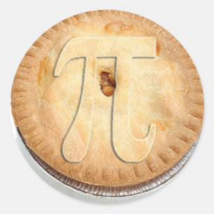 PI PIE CRUST -Cutie Pie - Vier Pi Day! π Ronde Sticker