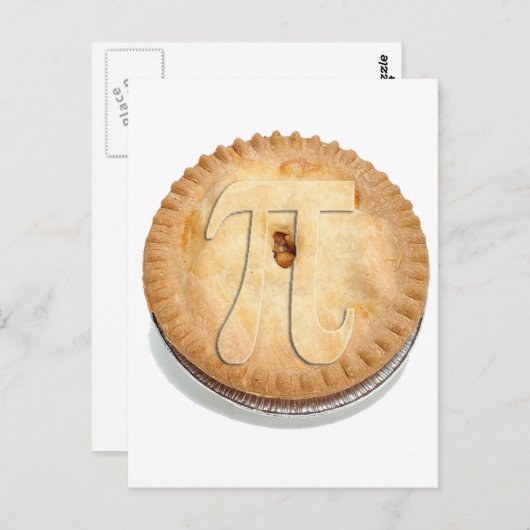 PI PIE CRUST! Cutie Pie - Vierde dag! π Briefkaart (Voorkant / Achterkant)