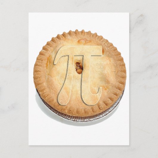 PI PIE CRUST! Cutie Pie - Vierde dag! π Briefkaart (Voorkant)