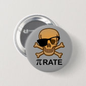 Pi Piraat Grappige wiskunde Geometrie Knop Badge S Ronde Button 5,7 Cm (Voorkant /achterkant)