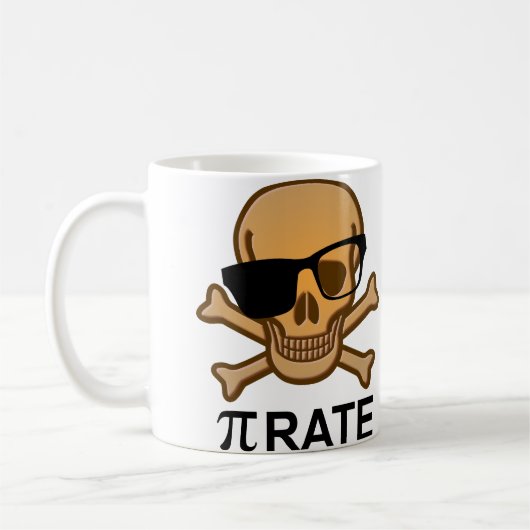 Pi Piraat Grappige Wiskunde Geometrie Mok Geeks Ne (Links)