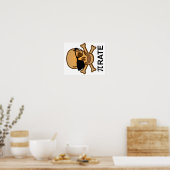 Pi Piraat Grappige Wiskunde Geometrie Poster Geek (Keuken)