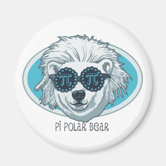 Pi Polar-Beer Magneet (Voorkant)