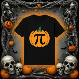 Pi Pompoen Grappige wiskunde Halloween T-shirt
