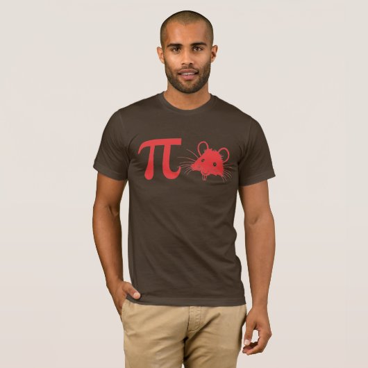 Pi Rat (Piraat) T-shirt (Voorkant volledig)