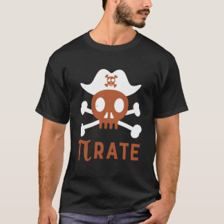 Pi Rate Pi-dag Numerieke Wiskundige Grap T-shirt