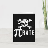 Pi rate Pi dag Pi Pirate Wiskunde leraar student Kaart (Voorkant)