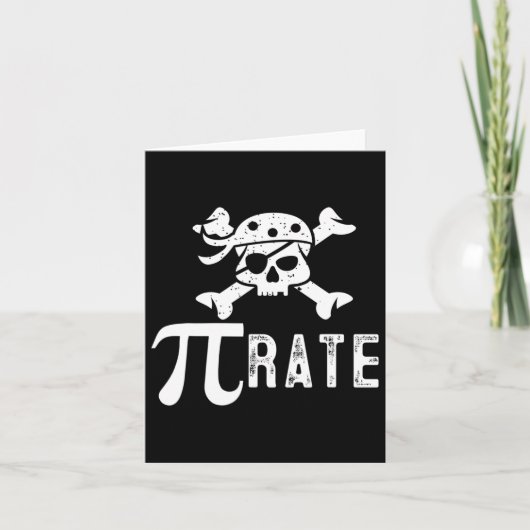 Pi rate Pi dag Pi Pirate Wiskunde leraar student Kaart (Voorkant)