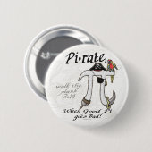 Pi rate Pirate Pi Day Shirten en Gifts Ronde Button 5,7 Cm (Voorkant /achterkant)