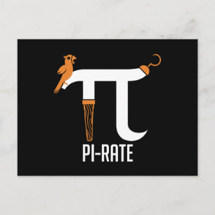 Pi-rate symbool briefkaart