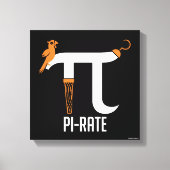 Pi-rate symbool canvas afdruk (Voorkant)
