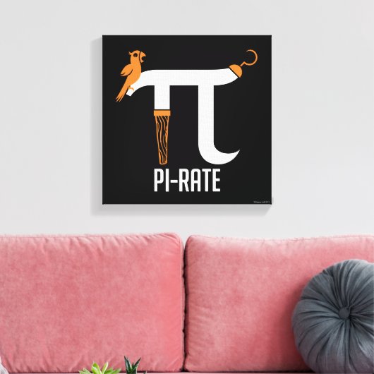 Pi-rate symbool canvas afdruk (Insitu (Woonkamer))