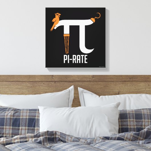 Pi-rate symbool canvas afdruk (Insitu (Slaapkamer))