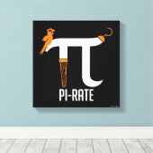 Pi-rate symbool canvas afdruk (Insitu (Houten vloer))