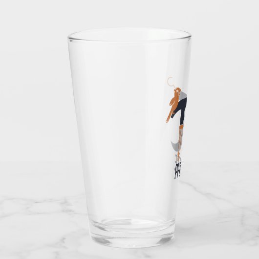 Pi-rate symbool glas (Rechts)