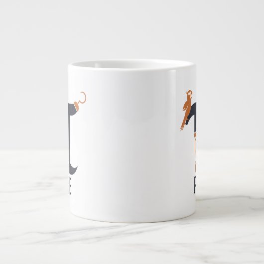 Pi-rate symbool grote koffiekop (Voorkant)