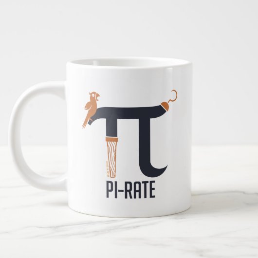 Pi-rate symbool grote koffiekop (Links)