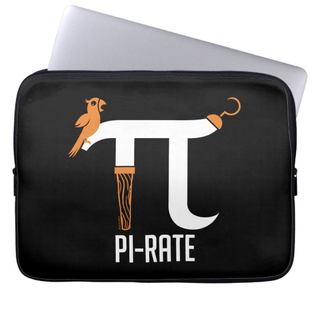 Pi-rate symbool laptop sleeve (Voorkant)