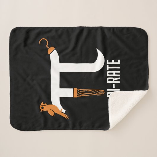 Pi-rate symbool sherpa deken (Voorkant (horizontaal))