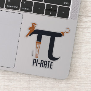 Pi-rate symbool sticker