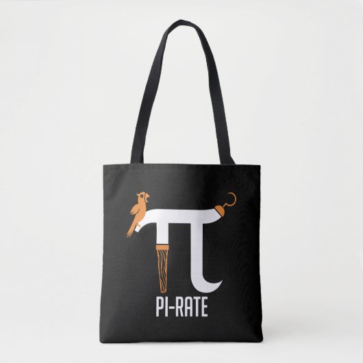 Pi-rate symbool tote bag (Voorkant)