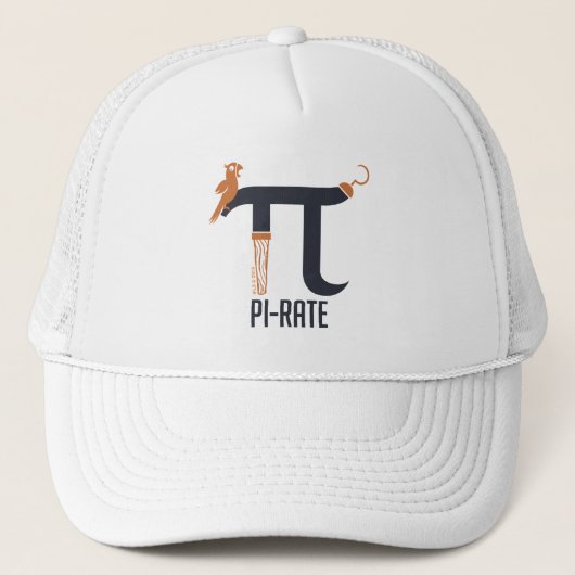 Pi-rate symbool trucker pet (Voorkant)