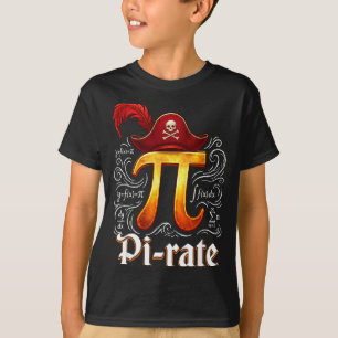 Pi Rate Wetenschap Student Wiskunde Leraar Grappig T-shirt