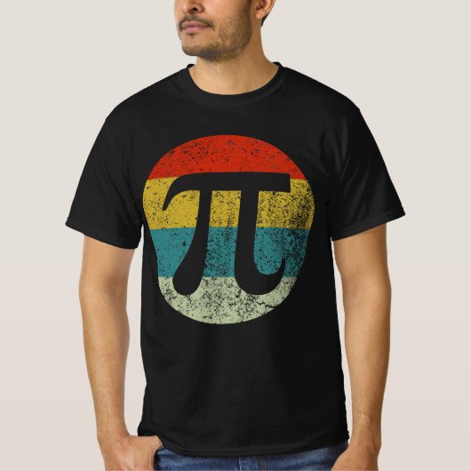 pi retro  silhouette 70s t-shirt (Voorkant)