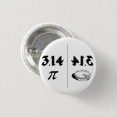 Pi Reversed Pie Mirror Ronde Button 3,2 Cm (Voorkant /achterkant)