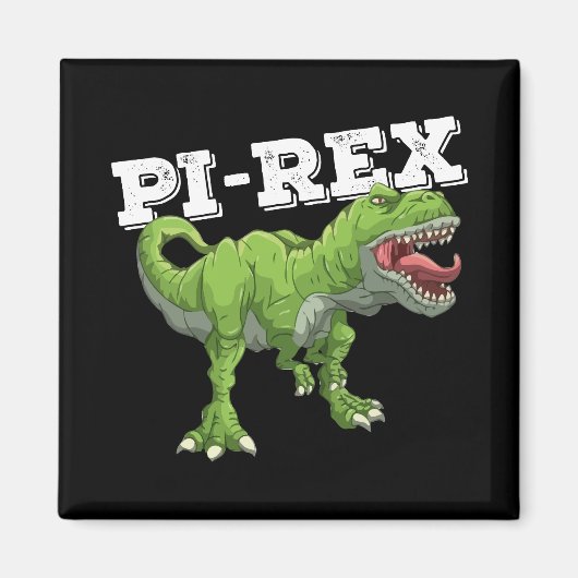 Pi Rex Dag Dinosaurus Wiskunde Magneet (Voorkant)