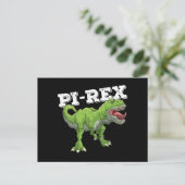 Pi Rex Day Dinosaurus Wiskunde Wiskunde Briefkaart (Staand voorkant)