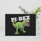 Pi Rex Day Dinosaurus Wiskunde Wiskunde Kaart (Staand voorkant)