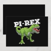 Pi Rex Day Dinosaurus Wiskunde Wiskunde Kaart (Voorkant / Achterkant)