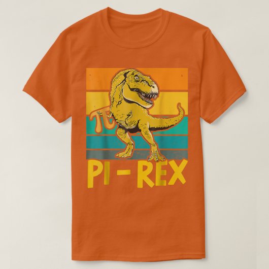 Pi Rex Funny Wiskunde leraar wiskunde T-shirt (Design voorkant)